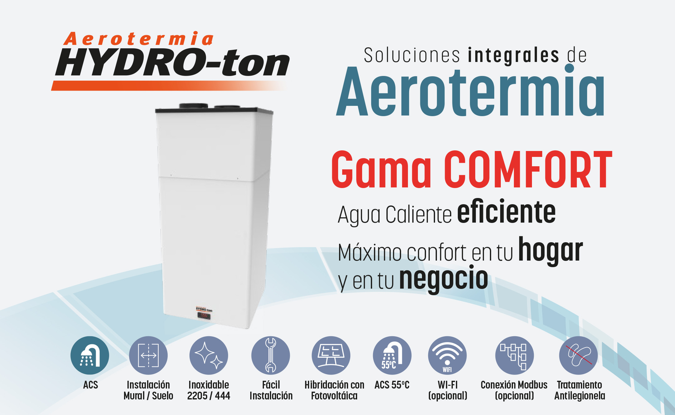 Hydro Ton Comfort Aerotermia Para Acs De Lumelco